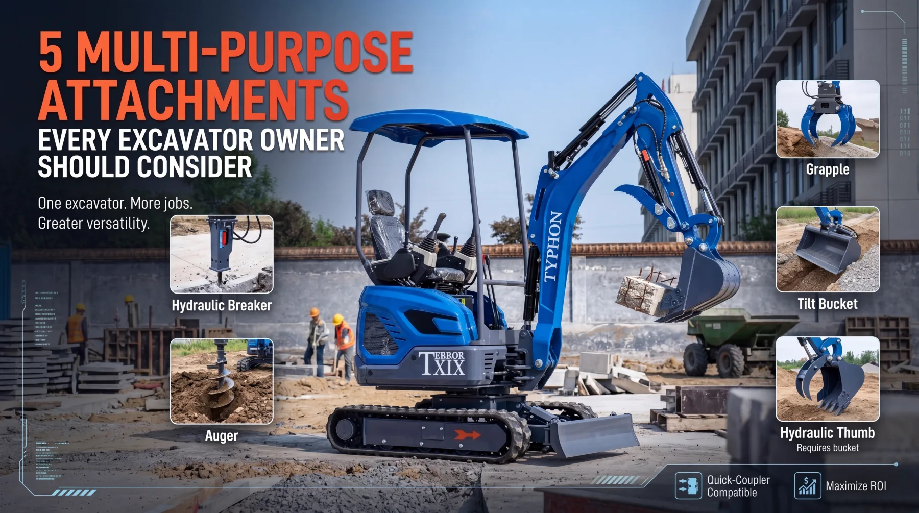 Multi-Purpose Attachments Every Excavator Owner Should Consider