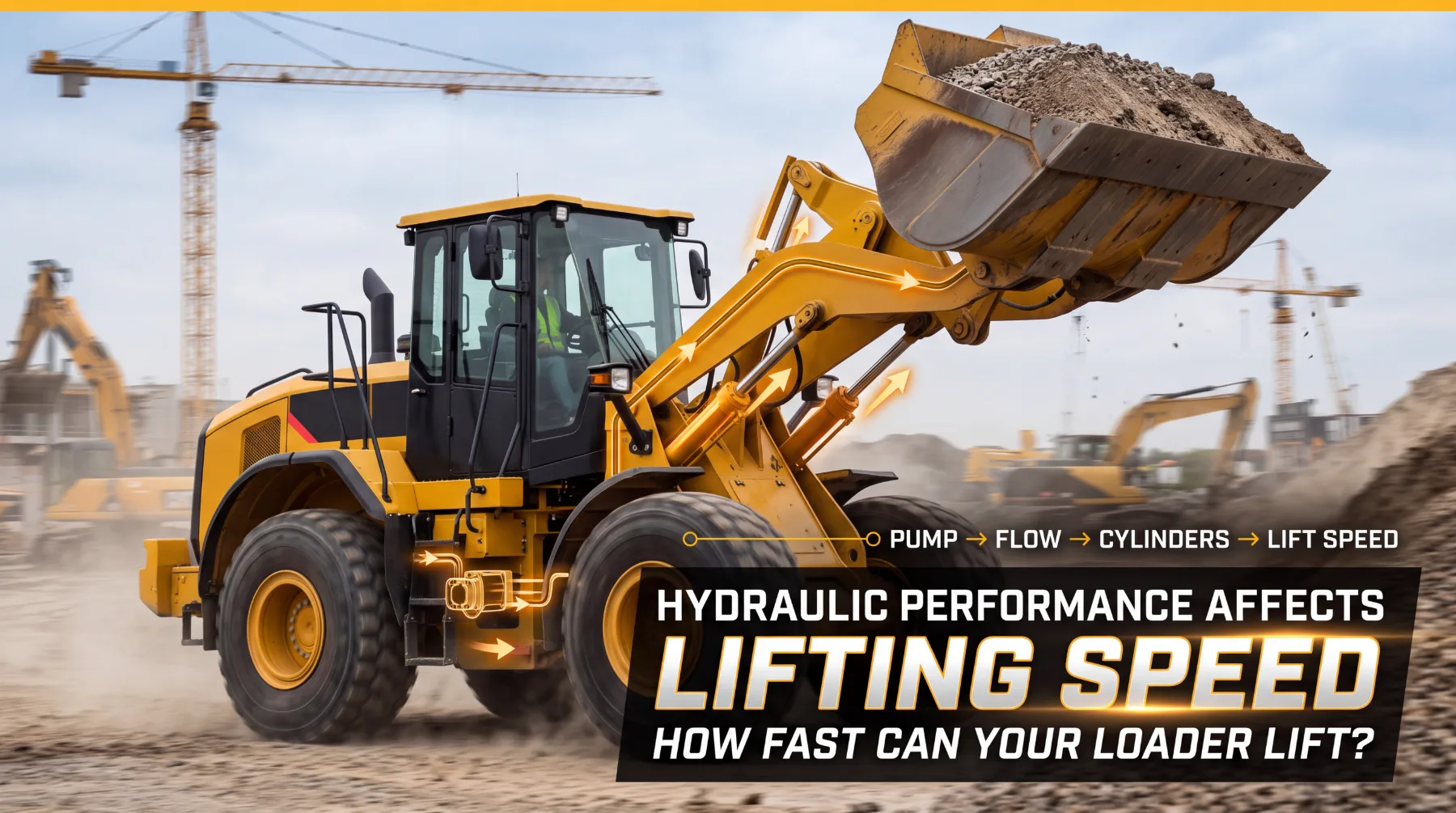 How Hydraulic Performance Affects Wheel Loader Arm Lifting Speed