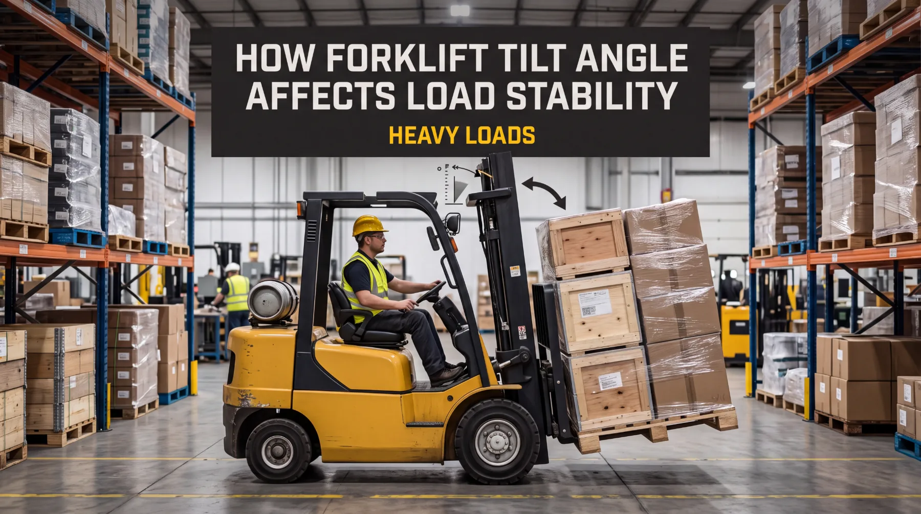 How Forklift Tilt Angle Affects Heavy Load Stability